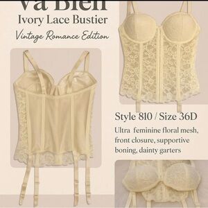 Va Bien Ivory Lace Bustier
